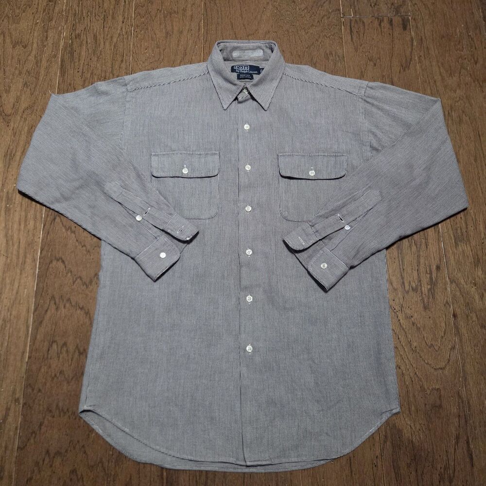VTG Polo Ralph Lauren Benford Shirt Mens Medium Cotton Button Down
